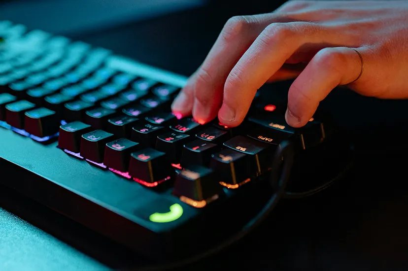 COmputer Keyboard with Lighting